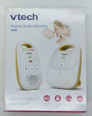 VTech Digital Audio Baby Monitor DM111 White Rechargeable 1000ft Range Battery • $16.95