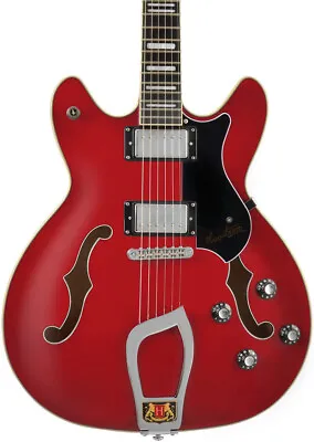 Hagstrom Viking Semi-Hollow Electric Guitar Transparent Wild Cherry • $629.99