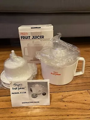 Vintage Dazey Electric Fruit Juicer FJ-28 28-Oz Capacity In Original Box NEW • $45