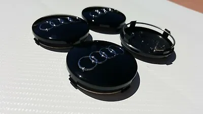 $24.80 • Buy  Set Of 4 Black Audi Wheel Center Cap Chrome Logo 60 MM - A3,A4,A6,A8,TT,Q7
