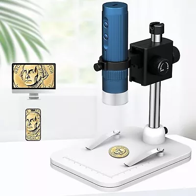 Wireless Digital Microscope Handheld USB HD Inspection Camera 50X-1000X Blue • $49.99