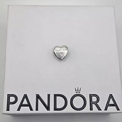 Genuine Pandora Pink Enamel Together Again Heart Charm ALE 925 #792015C00_E051 • £20