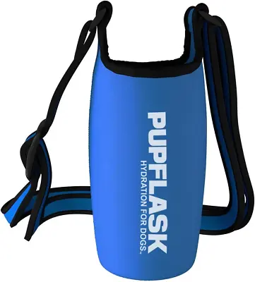Pupflask Insulated Neoprene Dog Water Bottle Holder Sling With Wide Adjustable • £13.76