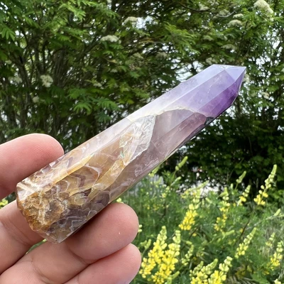 £11.40 • Buy Amethyst Obelisk Tower Genuine Crystal Spiritual Healing Mineral Stone