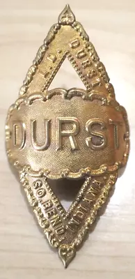 Vintage Durst Bicycle Head Badge Emblem South Bend Indiana • $81.99