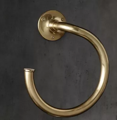 Restoration Hardware Sutton Towel Ring | Finish: Aged Brass • $120