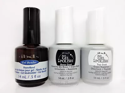 IBD Just Gel Polish-Nail Polish 3pc Kit- Power Bond Base & Top Coat 0.5oz/14ml  • $23.99