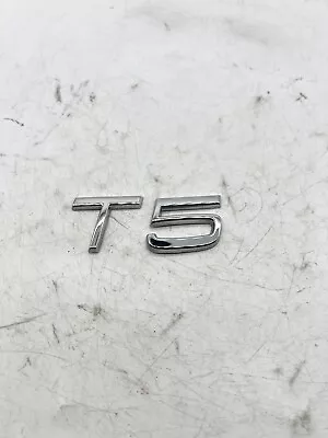 2011-2013 Volvo C30 C70 T5 Rear Emblem Logo T5 Letters Badge Rear Chrome OEM • $12.49