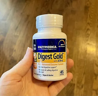 Enzymedica DIGEST GOLD With ATPro Advanced Enzyme Formula 45 Capsules 4/25 • $19.99