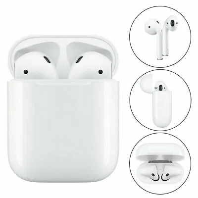 Apple Airpods 2nd Earbuds Bluetooth Earphones Wireless Headset W/ Charging Case • $31.73