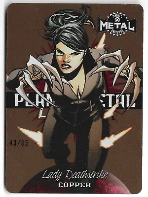 Lady Deathstrike 2021 Marvel X-Men Metal Universe Planet Metal Copper /85 UD • $19.99
