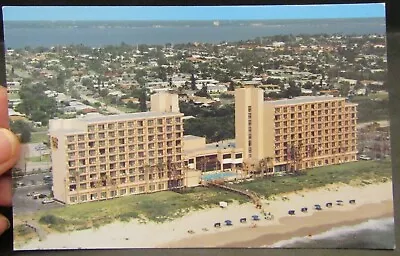 Melbourne Oceanfront Quality Suites Hotel Indialantic Florida Vintage Postcard • $2