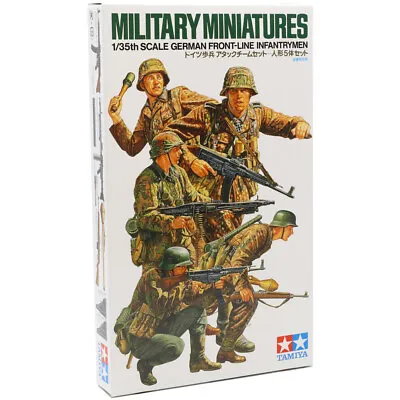 £10.99 • Buy Tamiya 35196 WW2 German Front-Line Infantrymen Model Kit Scale 1:35 Soldiers