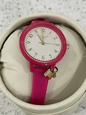 Radley Casual Watch Pink.plastic Case With Silicone Strap New In Gift Box • £17.99