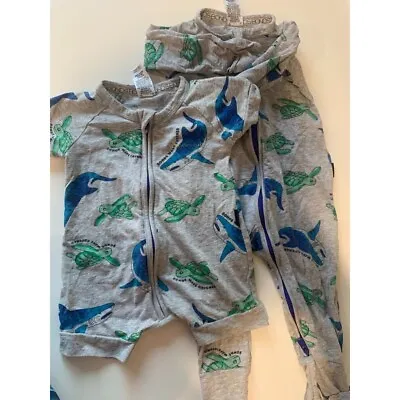 Bonds Wondersuit Turtle Size 000 And 0 Pair Same Print • $13.99