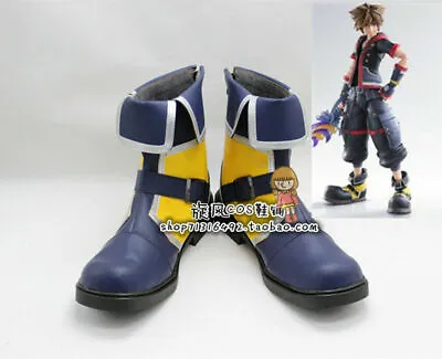 £48.17 • Buy Kingdom Hearts 3 Sora Short Ver Cosplay Boots Shoes Shoe Boot