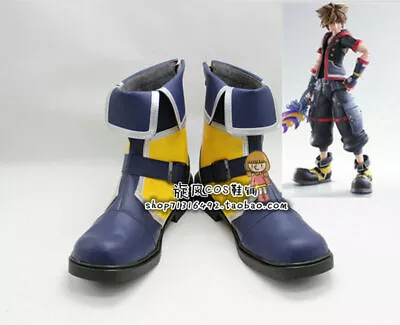 £51.22 • Buy Kingdom Hearts 3 Sora Short Ver Cosplay Boots Shoes Shoe Boot