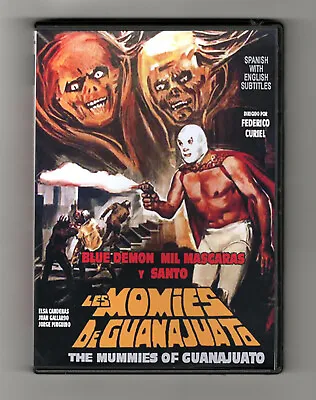 MUMMIES OF GUANAJUATO (1972) Blue Demon Mil Mascaras & Santo W/ English Subs • $18.50