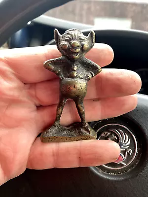 £19.99 • Buy Old Cornish Piskey Pixie Brass Figure 7cm Tall Nice Patina Well Handled