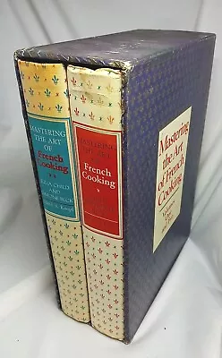 Mastering The Art Of French Cooking Box Set Volumes 1  2 Hardcover VG  1975 1976 • $36