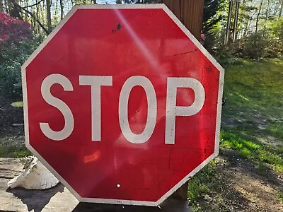 Vintage Steel / Metal Octagon Shape  STOP  Sign 30  X 30  • $40