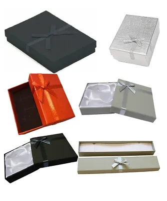 Jewellery Gift Box For Earrings Bracelet Necklace Coloured Boxes • £2.99