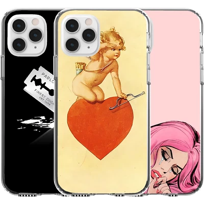 £11.20 • Buy Silicone Cover Case Cupid Love Bow Where Cry Pink Hair Girl Cut White
