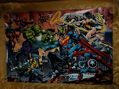 1995 Marvel Vs DC Comics 27 X40  Promo Poster See Pics For Condition • $65
