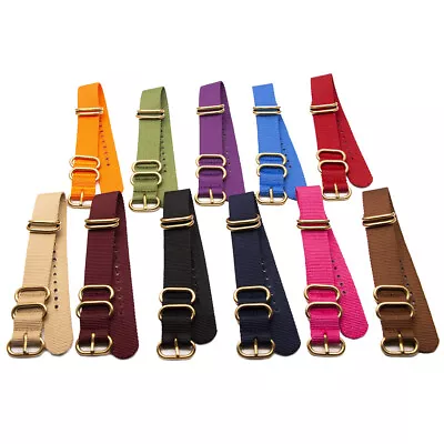 Adjustable Strap Buckle Nylon Watchband Watch Bracelet Belt Accessories 18 20 22 • $5.99