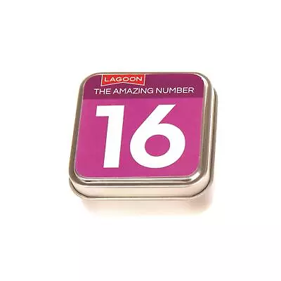 16th Birthday Gift The Amazing Number 16 Table Top Tin Fun Facts Trivia Lagoon • £7.99