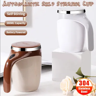£6.99 • Buy Self Stirring Mug Stainless Steel Lazy Automatic Coffee Tea Milk Mixing Cup Lazy
