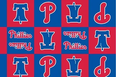 Philadelphia Phillies MLB Baseball Boxes Fleece Fabric Print By The Yard S6586bf • $7.97