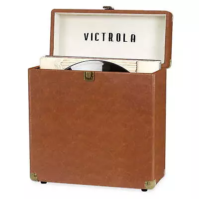 Vinyl Record Storage Case Durable Design Easy-carry Handle Holds Over 30 Records • $27.59