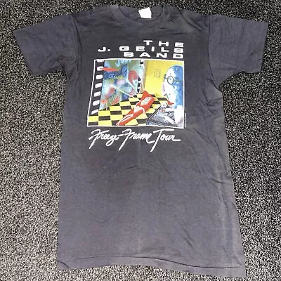 Vintage 80s Freeze Frame Tour The J Geils Band T-Shirt Black Single Stitch Small • $15