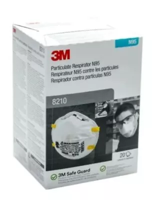3M Particulate Respirator 8210 Box Of 20 Masks • £12.95