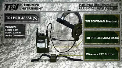 US！TRI PRR-4855U(S) Tactical Single Com Connector NATO Radio Systume PRC148 152 • $201.79