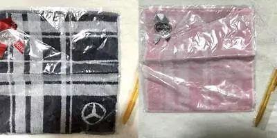 Mercedes Benz 2 Handkerchiefs & 2 Ballpoint Pens Hand Towels #d53f14 • $86.75