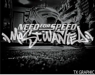 Need For Speed Most Wanted Decal Sticker Video Game Logo #2 • $4.95