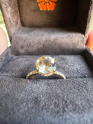 Designer Penny Preville 18K Rose Gold Morganite Diamond Engagement Ring W/ Value • $3000