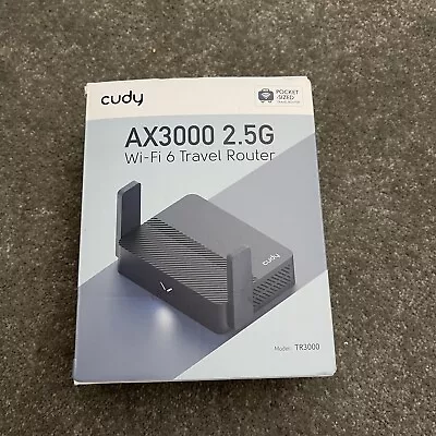 Cudy Pocket-Sized Wi-Fi 6 Wireless 2.5GbE Travel Router OpenVPN Wireguard • $83.69