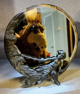 Cupid Tickling Man On The Moon Dresser Mirror - 1890s • $225