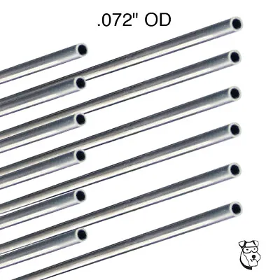 1/24 Drag Slot Car Stainless Steel Chassis Tubing .072  OD X 12  L - 10 Pcs #282 • $19.99