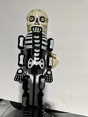 Target Skeleton Tombstone Nutcracker 2010 14  Moveable Arms Legs Halloween RIP • $12.79