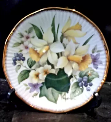 Rosina China Queens Daffodil Ivy Replacement Saucer Excellent /mint Condition • £3.50