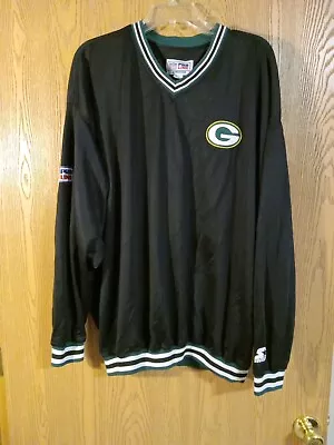 Vintage Starter Pro Line Green Bay Packers Pullover Jacket 2XL • $14.96