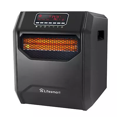 LifeSmart LifePro 1500W 6 Element Infrared Large Room Space Heater W/ Remote • $67.42