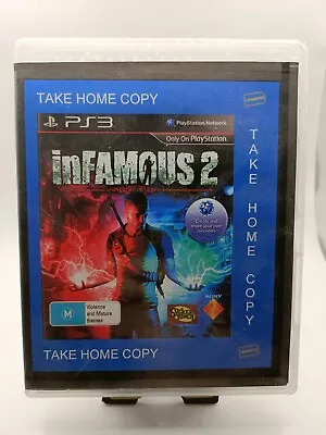 Infamous 2 Sony PlayStation 3 EX-RENTAL COMPLETE WITH MANUAL GOOD CONDITION  • $9.95