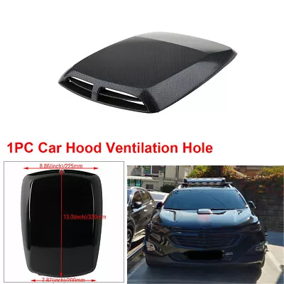 1PC Universal Carbon Fiber Car Hood Ventilation Hole Exterior Body Decoration • $25.13