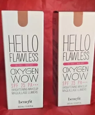 Benefit Hello Flawless Oxygen Wow Foundation SPF 25 / PA+++ 30ml. Various Shades • £19.99