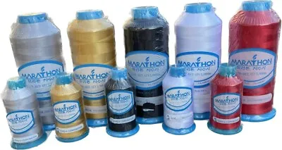 Embroidery Machine Thread POLYESTER Marathon For Brother PR Janome 1000m & 5000m • £2.50